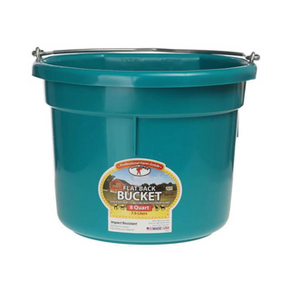 8 Quart Flat Back Plastic Bucket - Pittsboro Feed