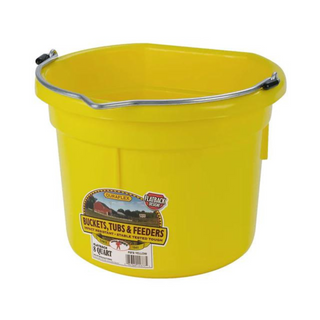 8 Quart Flat Back Plastic Bucket - Pittsboro Feed