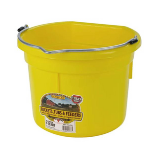 8 Quart Flat Back Plastic Bucket