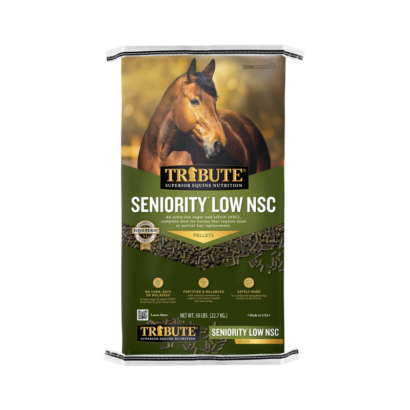 Tribute Seniority Low NSC Pelleted Horse Feed