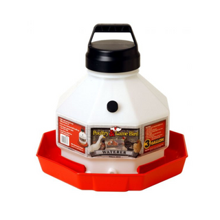3 Gallon Plastic Poultry Waterer - Pittsboro Feed