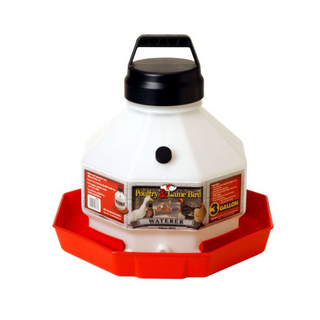 3 Gallon Plastic Poultry Waterer