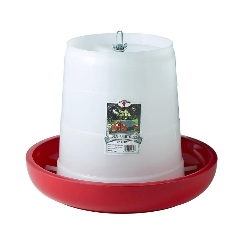 22 Pound Hanging Poultry Plastic Feeder