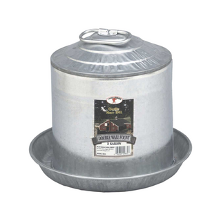 2 Gallon Double Wall Poultry Fountain Waterer - Pittsboro Feed