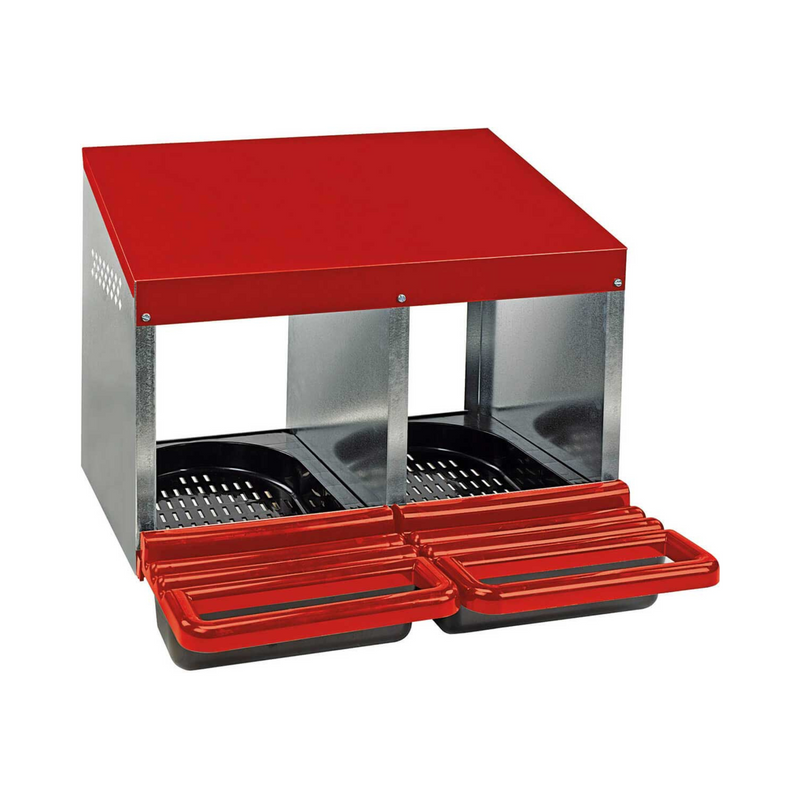 Metal Nesting Box with Plastic Basket